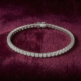 3.16 Carat Aura Delicate Round Tennis Bracelet