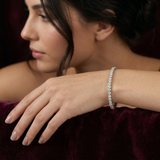 3.16 Carat Aura Delicate Round Tennis Bracelet