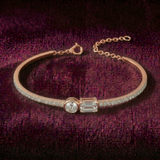 Poetique Mismatched Kada Bracelet (Round-Emerald)