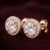 Circlet Halo 1 Carat Solitaire Lab-Grown Diamond Studs