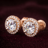 Circlet Halo 1 Carat Solitaire Lab-Grown Diamond Studs