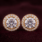 Circlet Halo 1 Carat Solitaire Lab-Grown Diamond Studs