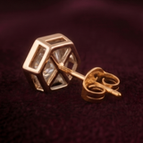 Hexa-Halo 1 Carat Solitaire Lab-Grown Diamond Earrings