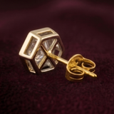Hexa-Halo 1 Carat Solitaire Lab-Grown Diamond Earrings