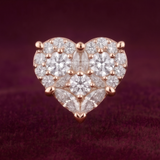 Evorra Sacred 1.72 Carat Heart Diamond Studs