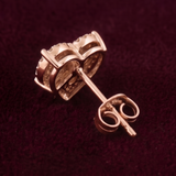 Evorra Sacred 1.72 Carat Heart Diamond Studs