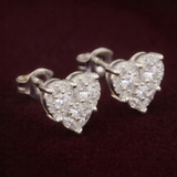 Evorra Sacred 1.72 Carat Heart Diamond Studs