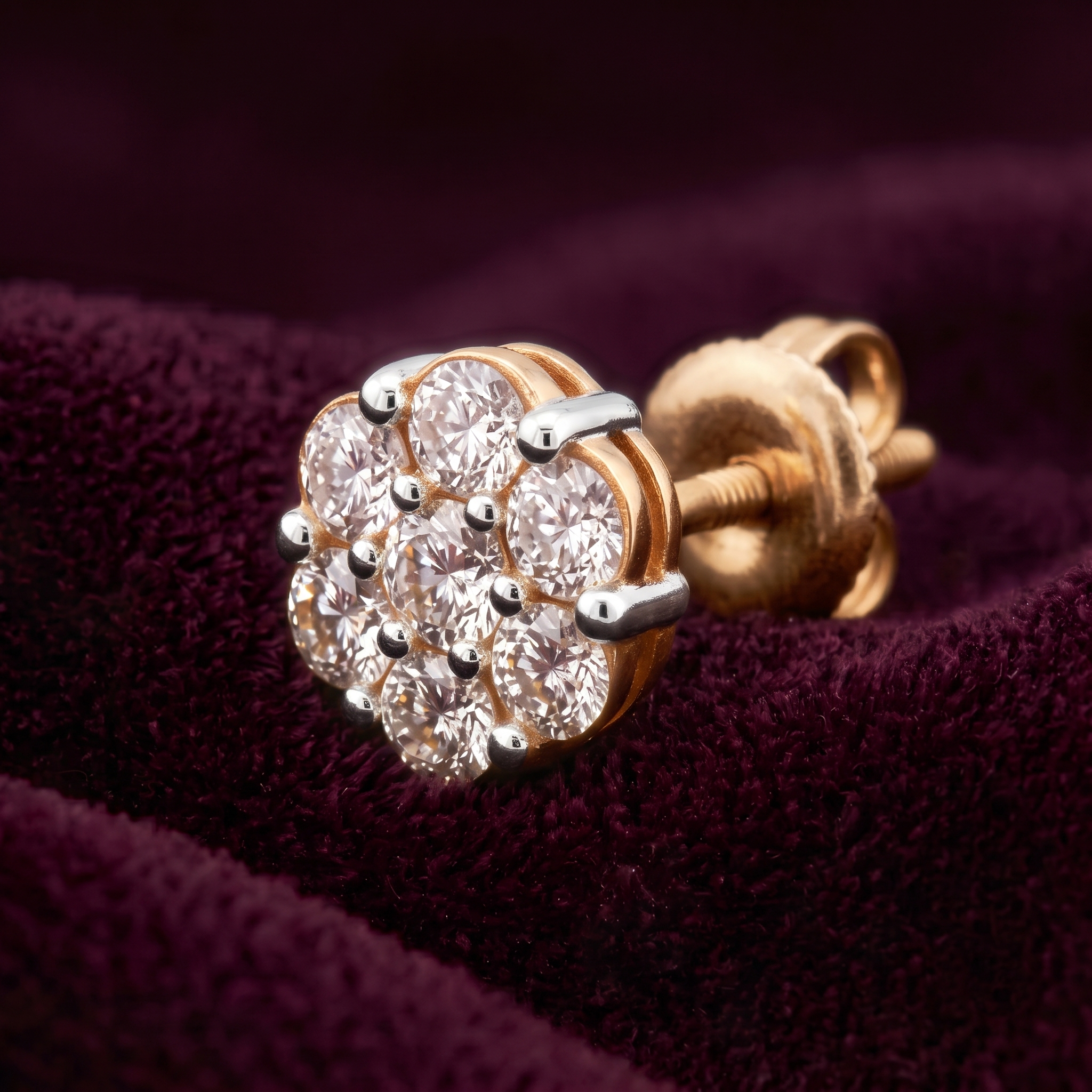 Evorra's Flora 2.91 Carats Lab-Grown Diamond Studs