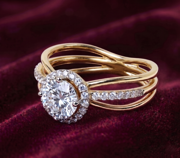 The Multi-Strand Halo Solitaire Ring
