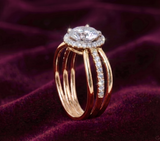 The Multi-Strand Halo Solitaire Ring