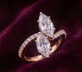 The Marquise Toi et Moi Ring