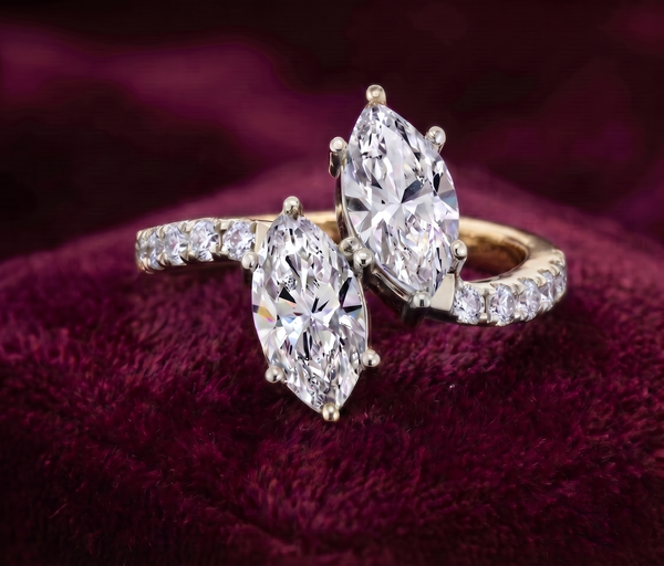 The Marquise Toi et Moi Ring