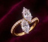 The Marquise Toi et Moi Ring
