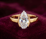 The Half-Bezel 2 Carat Marquise Solitaire Ring