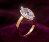 The Half-Bezel 2 Carat Marquise Solitaire Ring