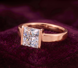 The Half-Bezel 2 Carat Marquise Solitaire Ring