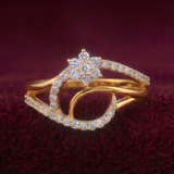 .32 Carat Astraea Floral Swirl Ring
