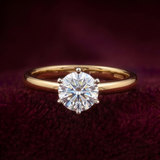 1 Carat Classic Round Solitaire Ring