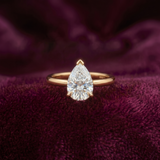 1 Carat Pear Solitaire Ring