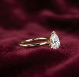 1 Carat Pear Solitaire Ring