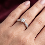 The Pavé Solitaire Ring