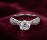 The Pavé Solitaire Ring