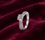 The Pavé Solitaire Ring
